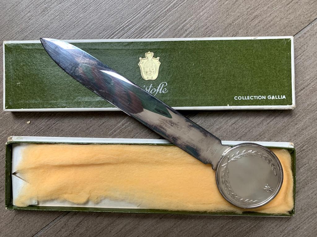 Christofle Briefopener Zilver, Antiek en Kunst, Antiek | Zilver en Goud, Ophalen of Verzenden, Zilver