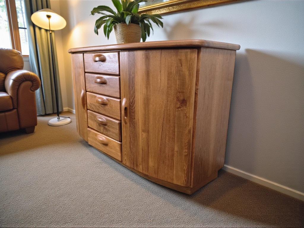 vintage houten kast / dressoir / buffetkast, Antiek en Kunst, Ophalen of Verzenden