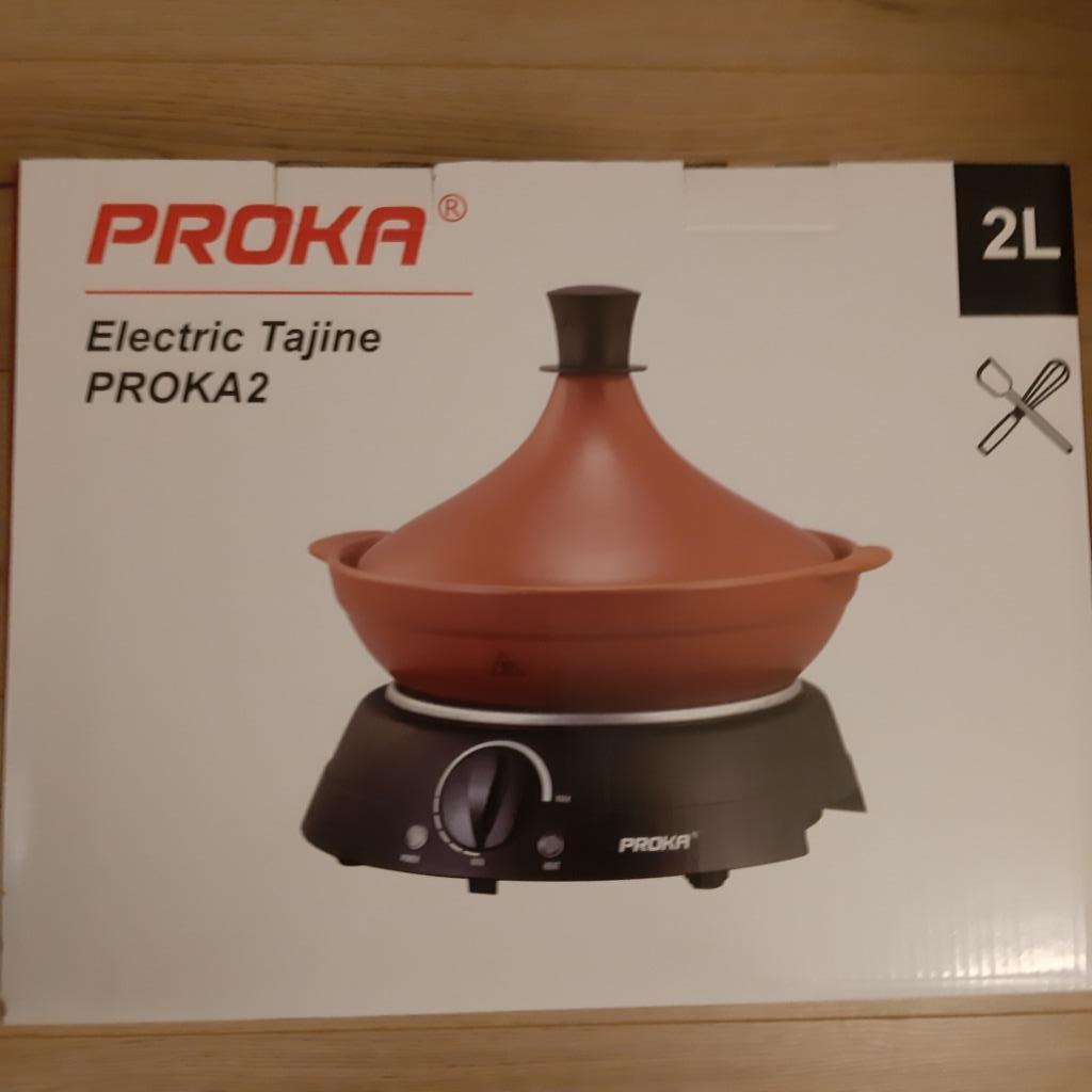 Elektrische keramische tajine PROKA 2liter, Enlèvement ou Envoi, Comme neuf, Autres matériaux, Autres types