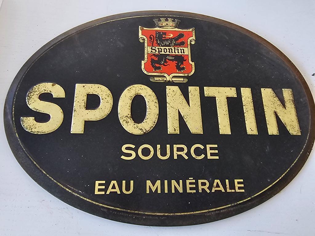 Spontin source eau minerale 194? Afmetingen 36 x 26 cm, Collections, Enlèvement ou Envoi