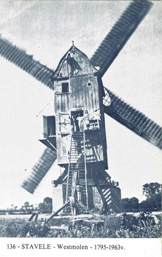 Stavele - Westmolen, Ophalen of Verzenden, 1960 tot 1980, Ongelopen, West-Vlaanderen