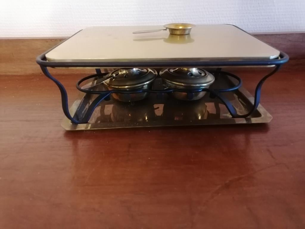 Set de réchauffage Vintage SPRING avec double brûleur, Enlèvement