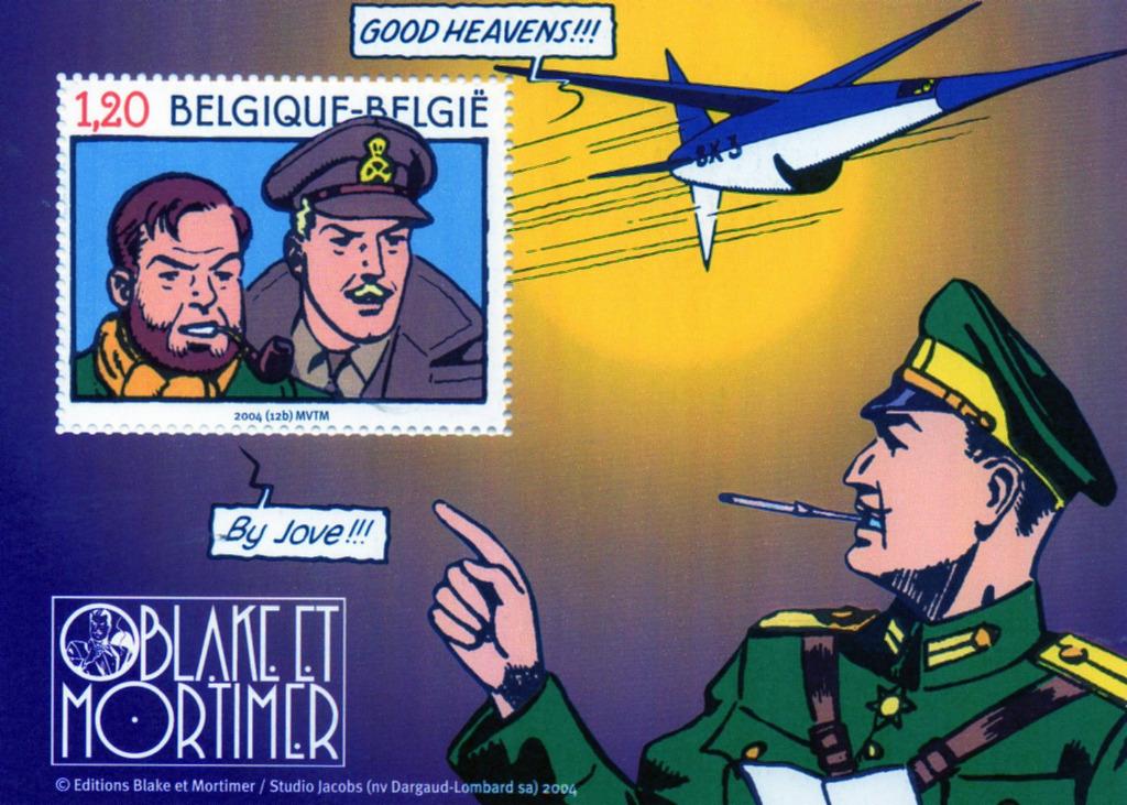 Année 2004 : bloc 112 ** - Blake et Mortimer, Timbres & Monnaies, Enlèvement ou Envoi