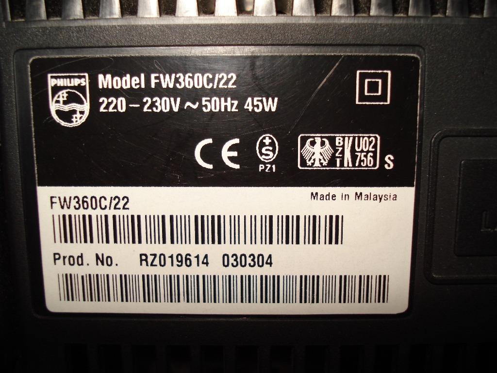 Mini-keten Philips model FW360C/22, Ophalen, Gebruikt, Tuner of Radio, Philips