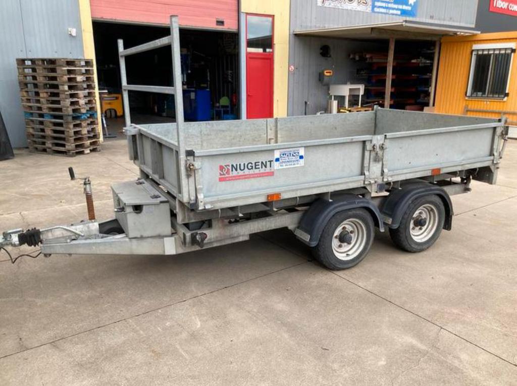 Nugent - ifor williams aanhangwagen kipper remork aanhanger, Ophalen, Gebruikt