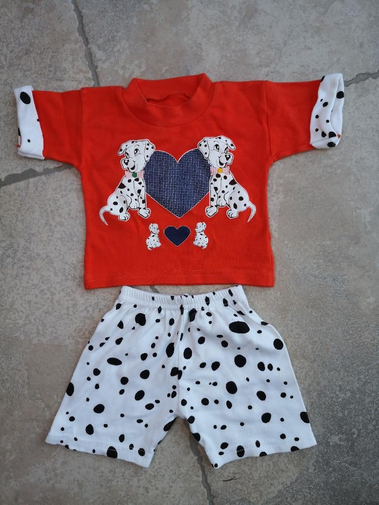 Schattig dalmatiër pakje mt 56 - 62, Kinderen en Baby's, Babykleding | Maat 56, Ophalen of Verzenden, Zo goed als nieuw, Jongetje of Meisje