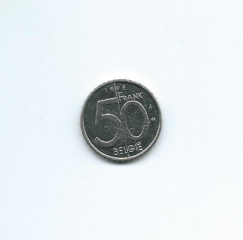 België, 50 Frank 1998 VL., Enlèvement ou Envoi, Autre, Monnaie en vrac