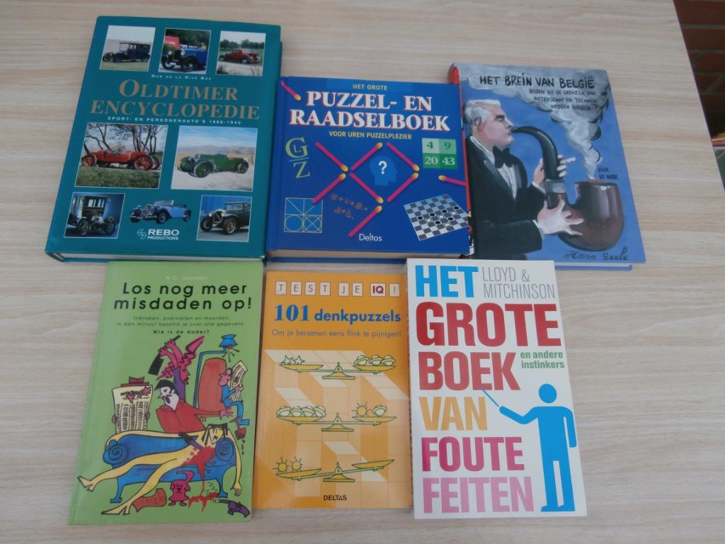 diverse boeken:ontspanning-denksport ea.. -zie lijst, Boeken, Ophalen of Verzenden, Gelezen