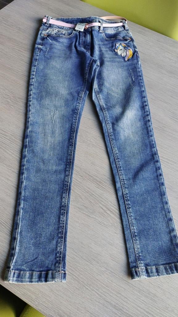 Meisjes jeans broek maat 140 nieuw, Broek, C&A, Meisje, Nieuw