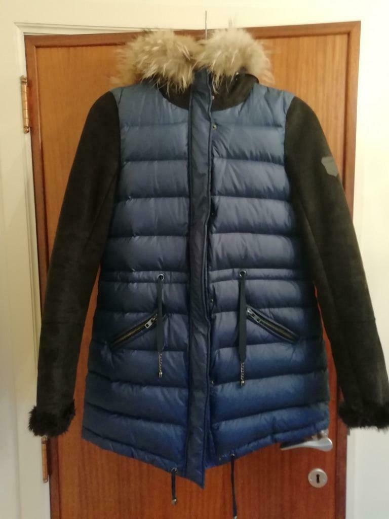 winterjas Marc Aurel 36, Kleding | Dames, Marc Aurel, Blauw, Ophalen of Verzenden, Zo goed als nieuw