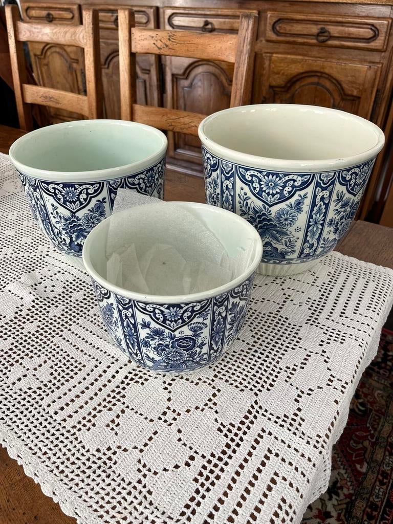 3 Maastrichtse DELFTS potdeksels, Ophalen of Verzenden