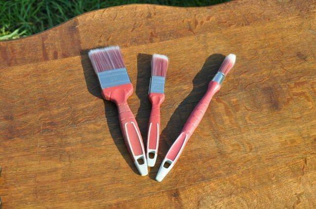 3 pinceaux rouge peinture synthétique, Enlèvement ou Envoi, Neuf, Pinceau ou Brosse