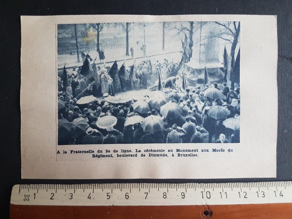 Coupure : Monument aux morts de Bruxelles, Collections, Objets militaires | Général, Envoi, Armée de terre, Photo ou Poster