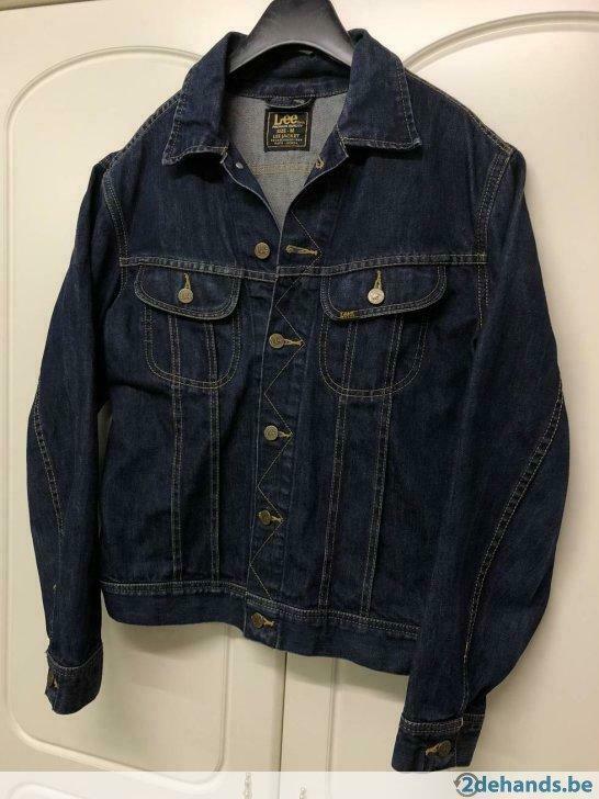 Stoere jeansvest. Merk: Lee. Maat: M., Kleding | Heren, Gedragen, Maat 48/50 (M)