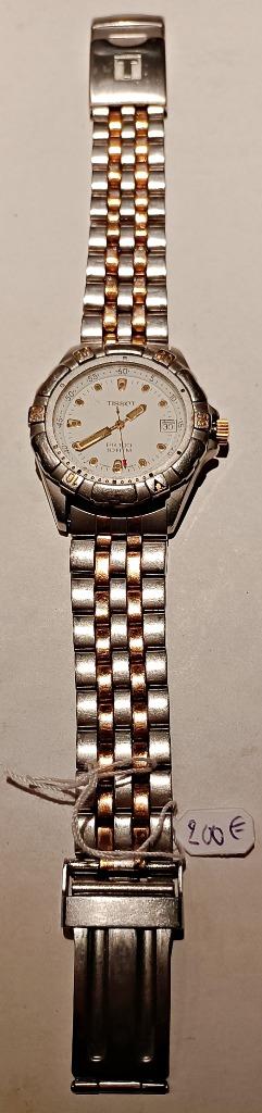 Montre à quartz Tissot bicolore Swiss Pack P363/463, 100 m, Montre-bracelet, Autres marques, Enlèvement ou Envoi, Acier