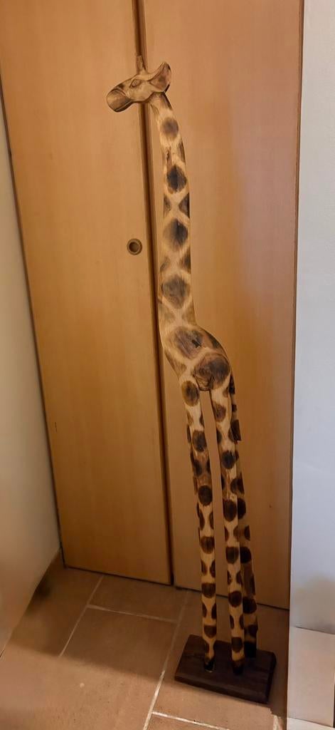 Houten giraf 1,5m, Ophalen