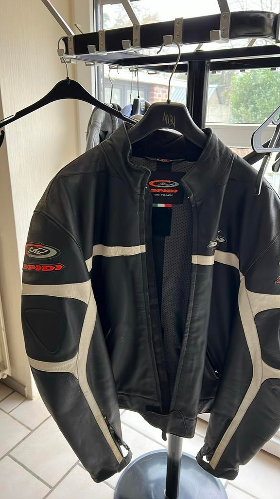 Veste moto cuir  3xl  Spid, Enlèvement