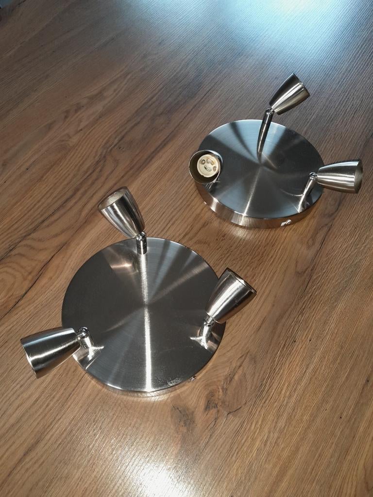 Lampe Plafonnier couleur inox, Maison & Meubles, Comme neuf