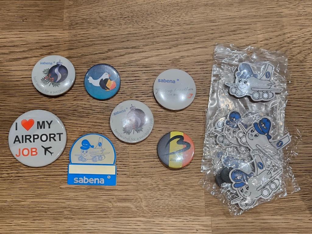 boutons Sabena Pins, Enlèvement