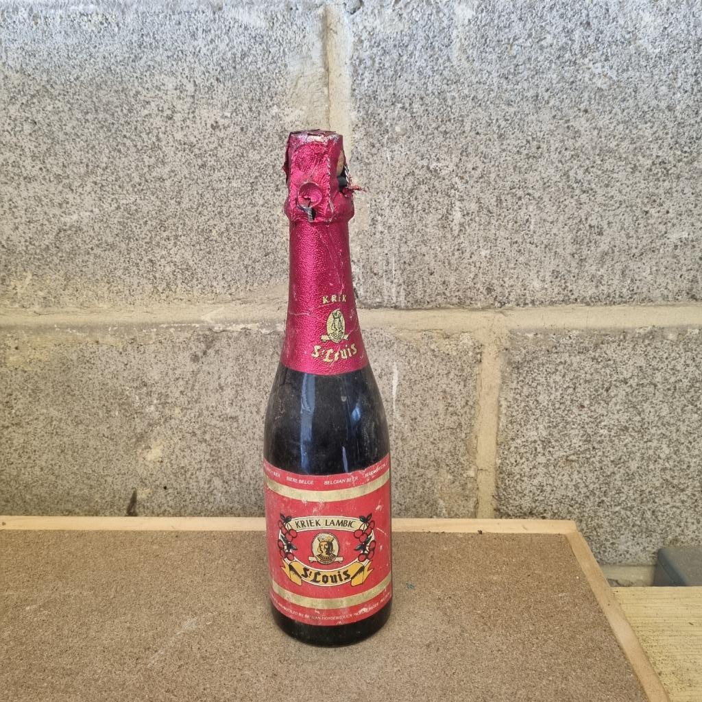 Bouteille de bière kriek lambic St Louis (modèle 1), Enlèvement ou Envoi, Utilisé, Bouteille(s), Autres marques