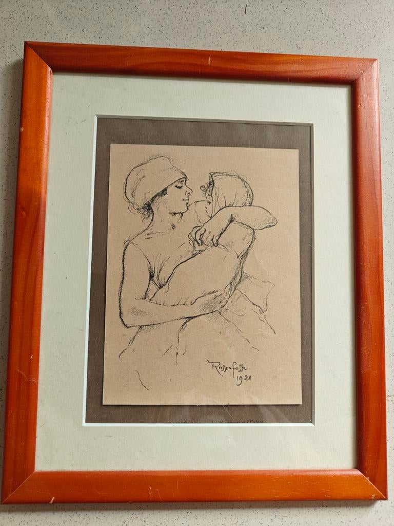 Lithographie de Rassenfosse, Enlèvement ou Envoi