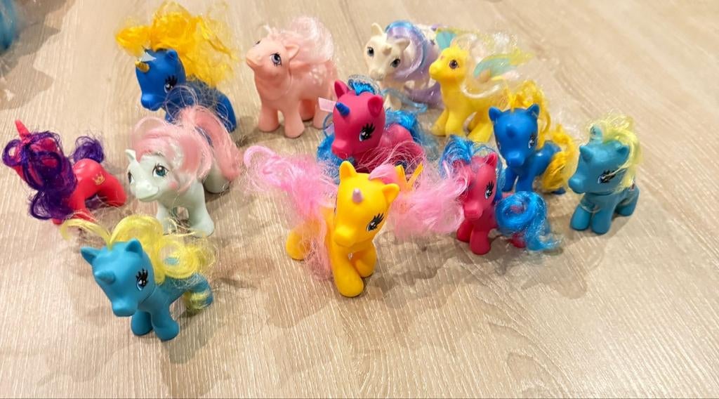 12 mini vintage my little pony popjes, Kinderen en Baby's, Ophalen