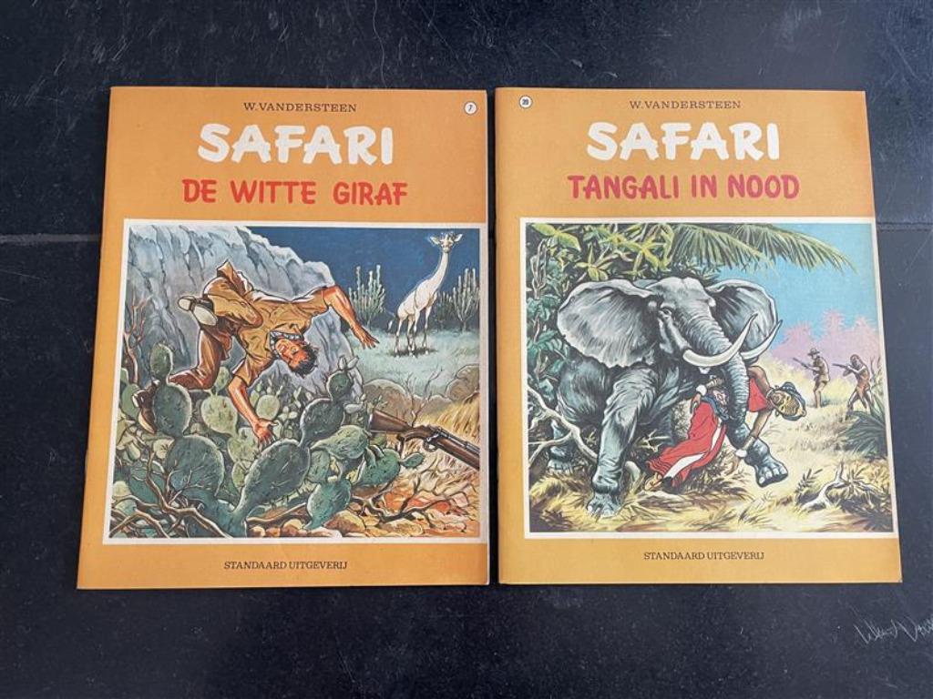 2 Strips Safari, Boeken, Meerdere stripboeken, Ophalen of Verzenden, Gelezen, W. vandersteen