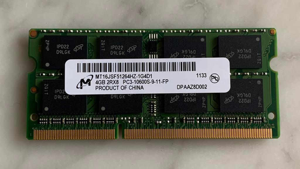 4 GB RAM-geheugen, Computers en Software, RAM geheugen, DDR3, Ophalen of Verzenden, Zo goed als nieuw, 4 GB