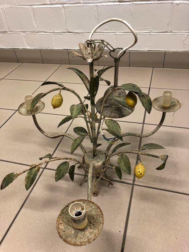 Vier mooie lusters te koop, Ophalen, Gebruikt, Metaal