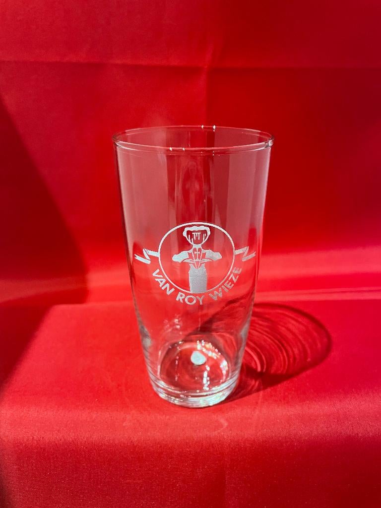 bierglas Van Roy Wieze, Verzamelen, Ophalen of Verzenden, Gebruikt, Bierglas