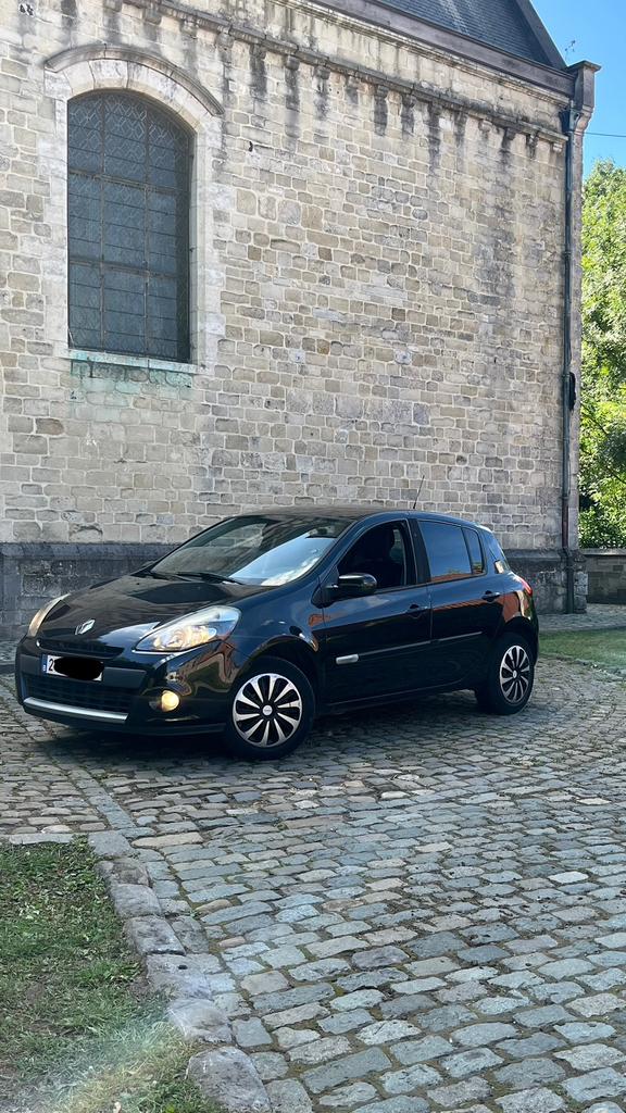 Clio 3 1.2 Full Black | AIRCO | 2012, Auto's, Euro 5, Zwart, Zwart, Leder