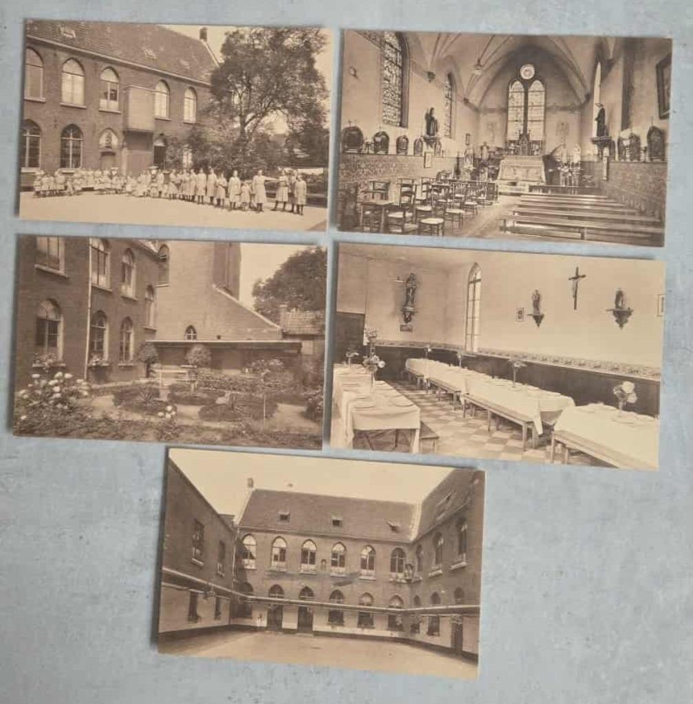 Postkaarten Gent Dochters der Liefde 5 stuks, Ophalen of Verzenden, Voor 1920, Ongelopen, Oost-Vlaanderen