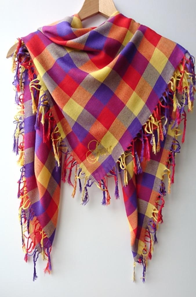 Gsus : Grote Kleurrijke Sjaal met Franjes - Nieuw, Kleding | Dames, Gsus, Ophalen of Verzenden, Nieuw, Sjaal