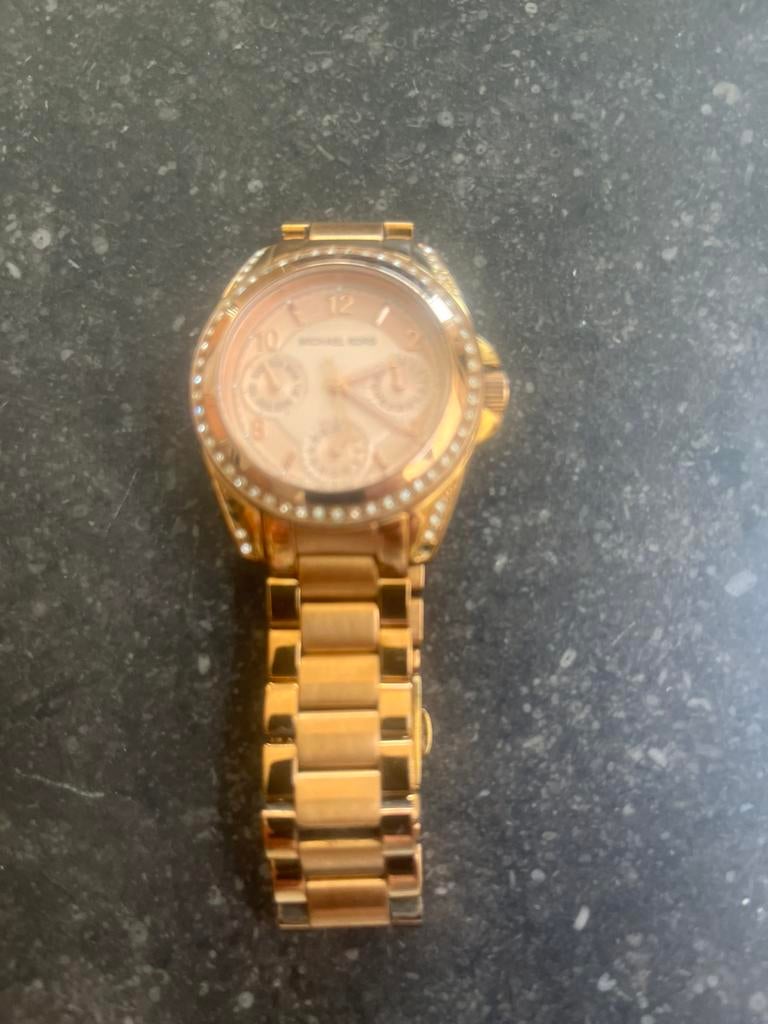 Dameshorloge van Michael Kors in rosegoudkleur.., Staal, Staal, Polshorloge, Zo goed als nieuw