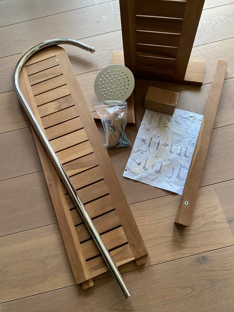 Buitendouche teak, Sports & Fitness, Sauna, Enlèvement, Neuf