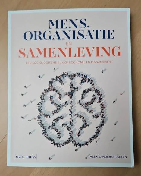 Boek 'Mens, organisatie en samenleving', Ophalen of Verzenden, Zo goed als nieuw, Management, Alex Vanderstraeten