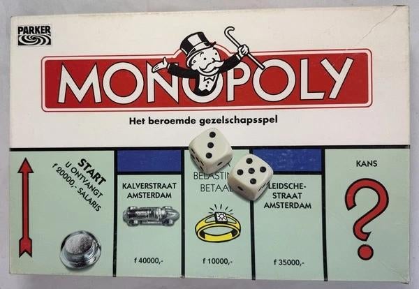 Jeu de société Monopoly Parker, jeu de société Vintage Big B, Hobby & Loisirs créatifs, 1 ou 2 joueurs, Envoi, Comme neuf, Parker