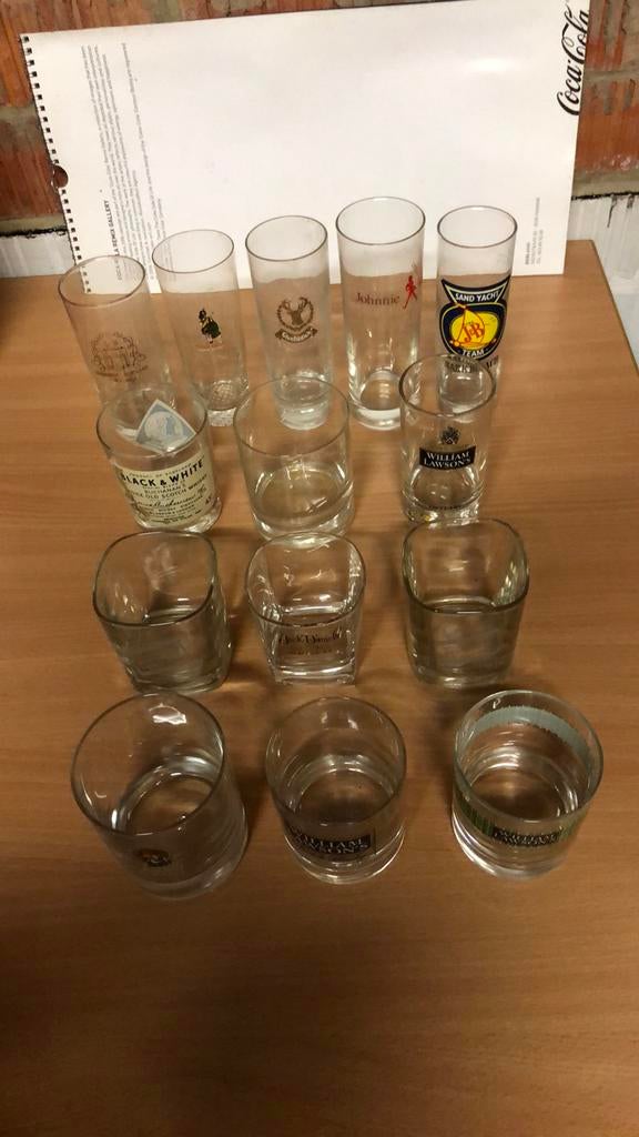 Diverse whisky glazen, Verzamelen, Ophalen, Gebruikt