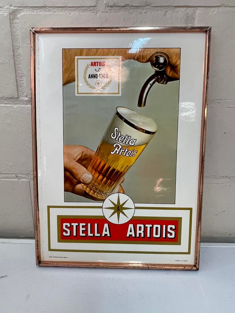 Stella artois karton bord 1987 (41 op 29), Ophalen of Verzenden, Zo goed als nieuw