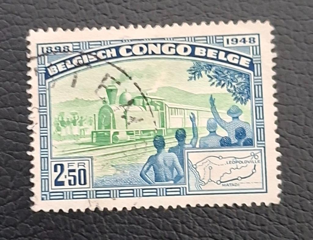 Timbre OBP 296 du Congo belge, Enlèvement ou Envoi, Affranchi, Oblitéré
