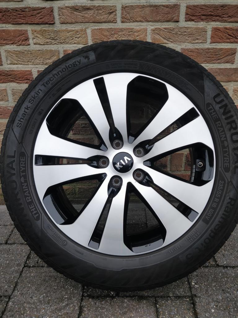 Set velgen met banden, Auto-onderdelen, Ophalen, 18 inch, Gebruikt, Banden en Velgen