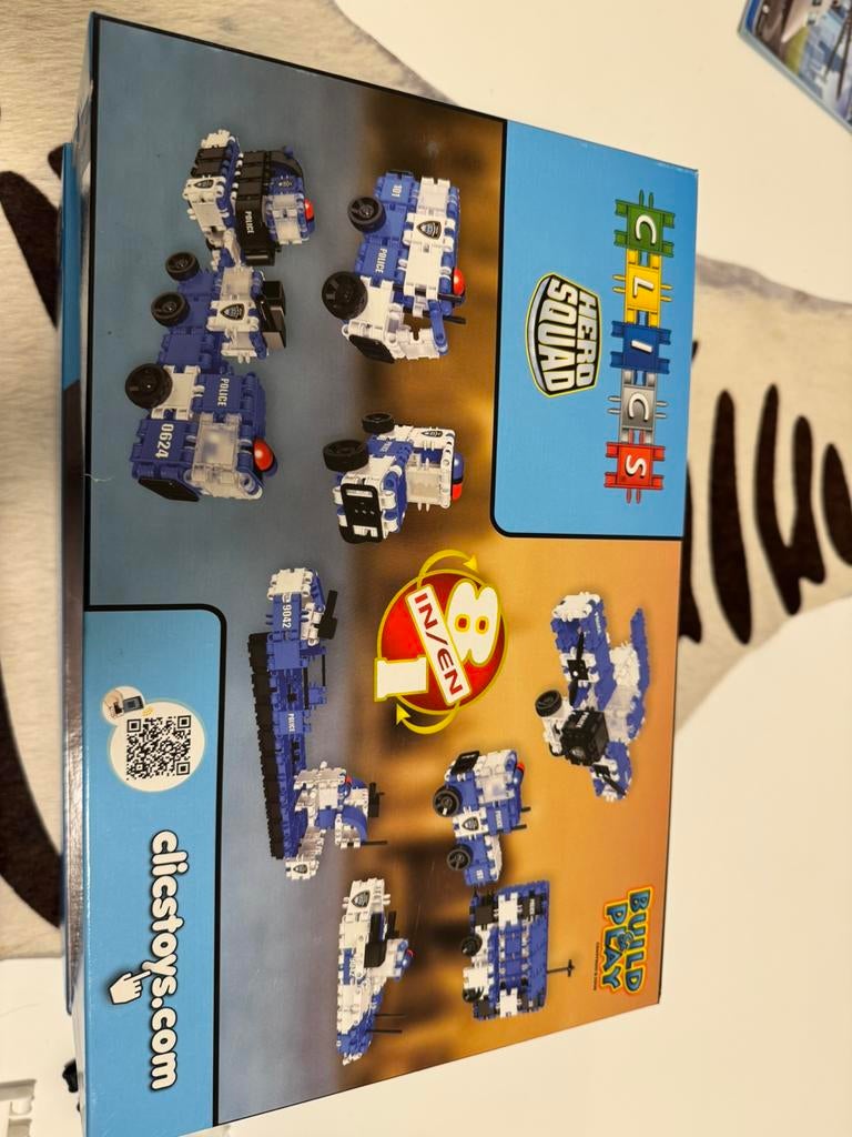 Clics Hero-set: 1 doos Hero Squad Politie, Ophalen of Verzenden, Zo goed als nieuw