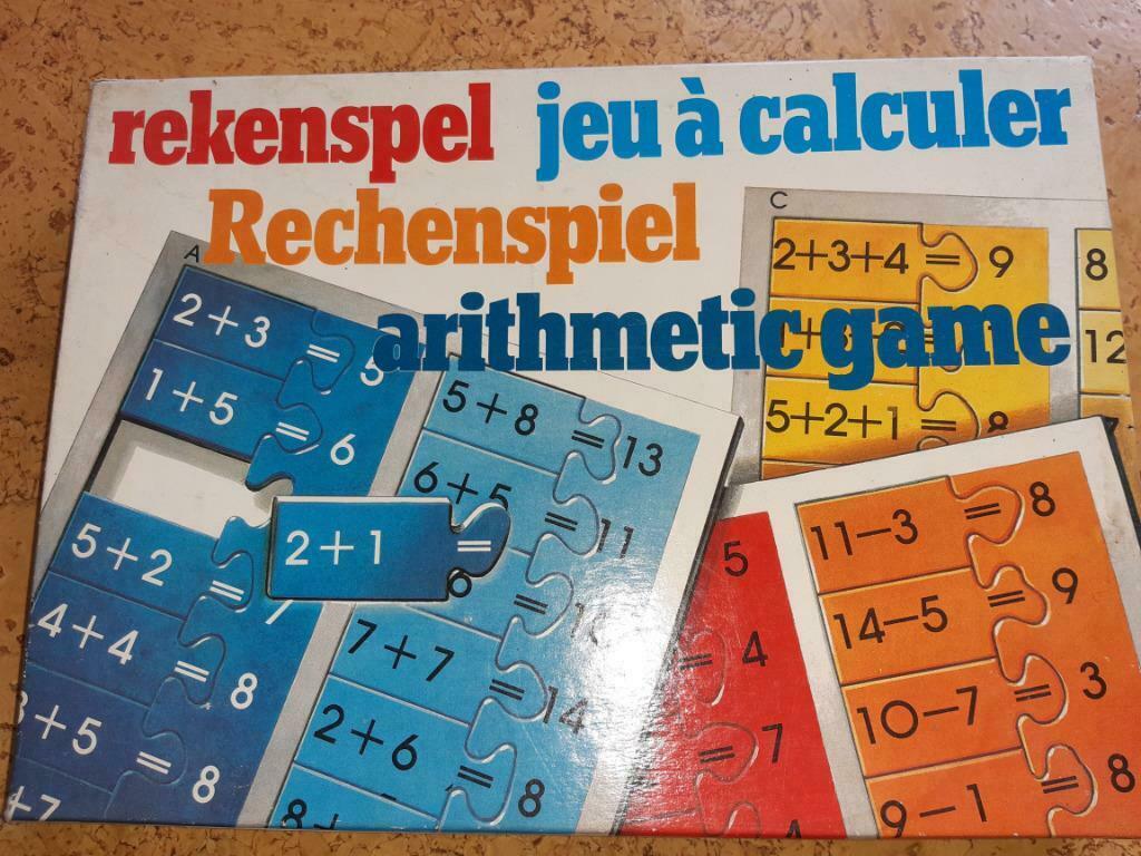 Retro rekenspel/puzzel (jaar 1982), Ophalen of Verzenden, Gebruikt, Puzzelen