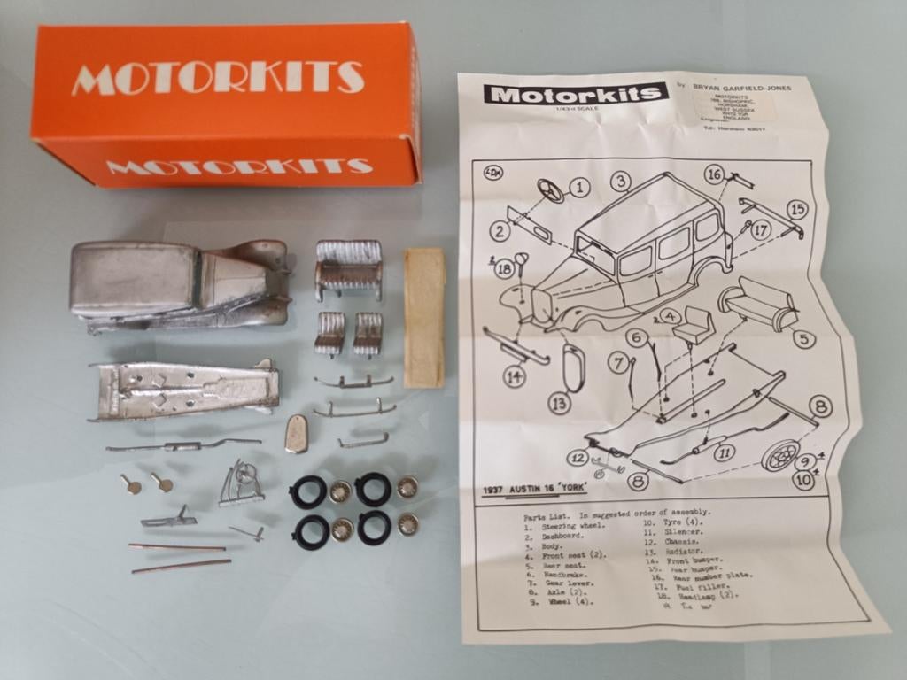 Kits de moto MK2 Austin 16 York 1:43 Angleterre., Antiquités & Art, Enlèvement ou Envoi