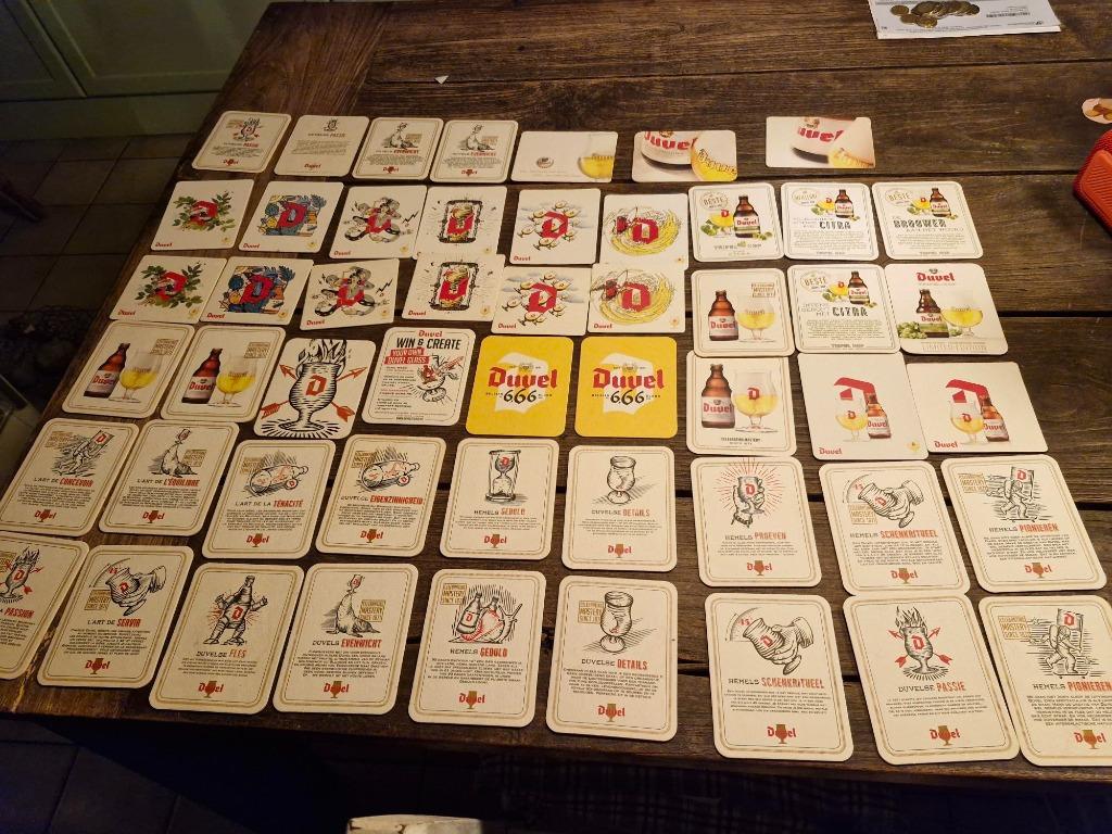 lot van 50 DUVEL BIERKAARTJES BIERVILTJES DECKEL SOUS-BOCK, Verzamelen, Ophalen of Verzenden, Nieuw, Viltje(s), Duvel