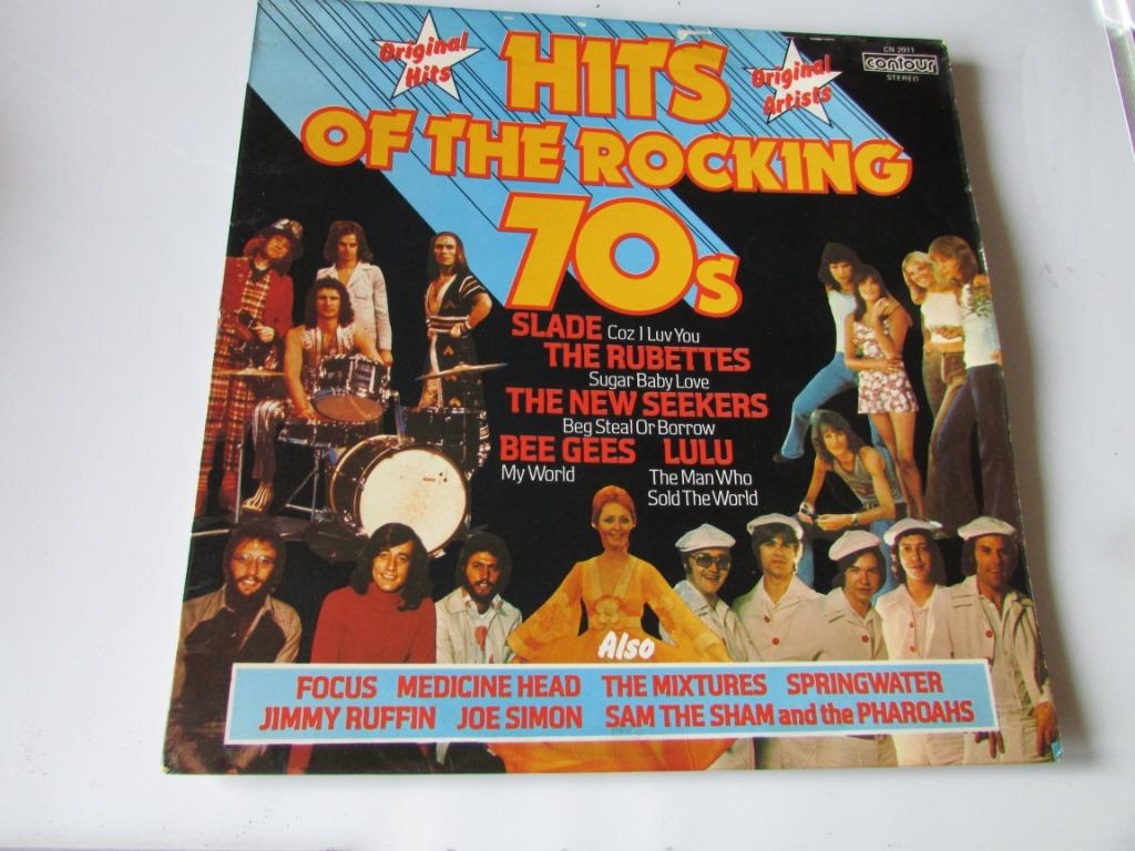 HITS OF THE ROCK DES ANNÉES 70, Slade - The Rubettes, -Bee G, CD & DVD, Enlèvement ou Envoi, Utilisé, 12 pouces, Pop