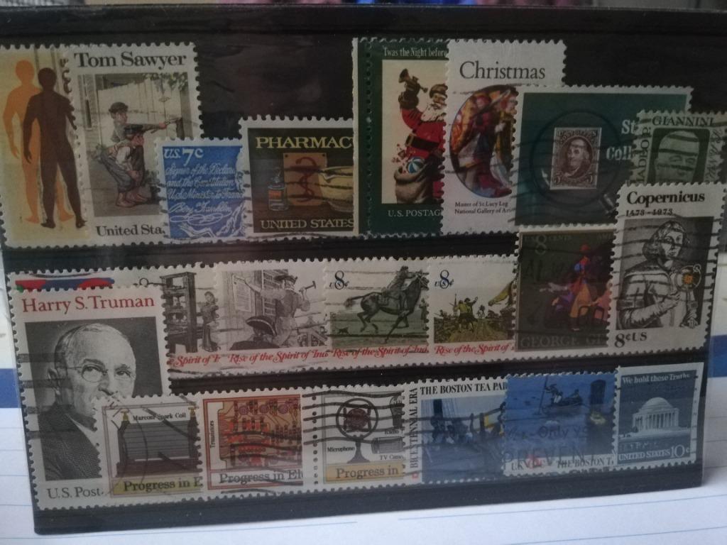 Veel gebruikte postzegels U.S.A, Ophalen of Verzenden, Gestempeld