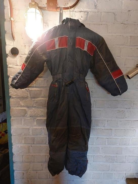 Salopette bleue de ski taille 128 cm, Enlèvement, Utilisé, Ski