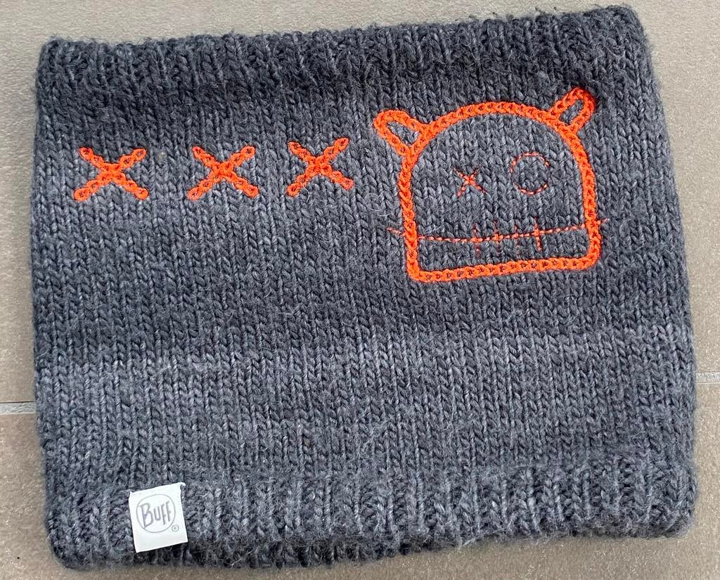 Warme grijze buff, Kinderen en Baby's, Kinderkleding | Mutsen, Sjaals en Handschoenen, Ophalen, Sjaal, Jongen, Buff