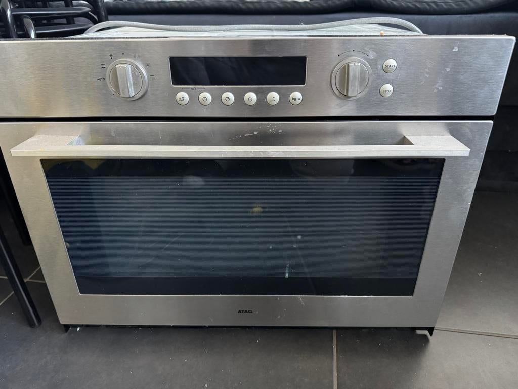 Atag combi magnetron-oven, Four avec gril, Encastré, Enlèvement, Utilisé